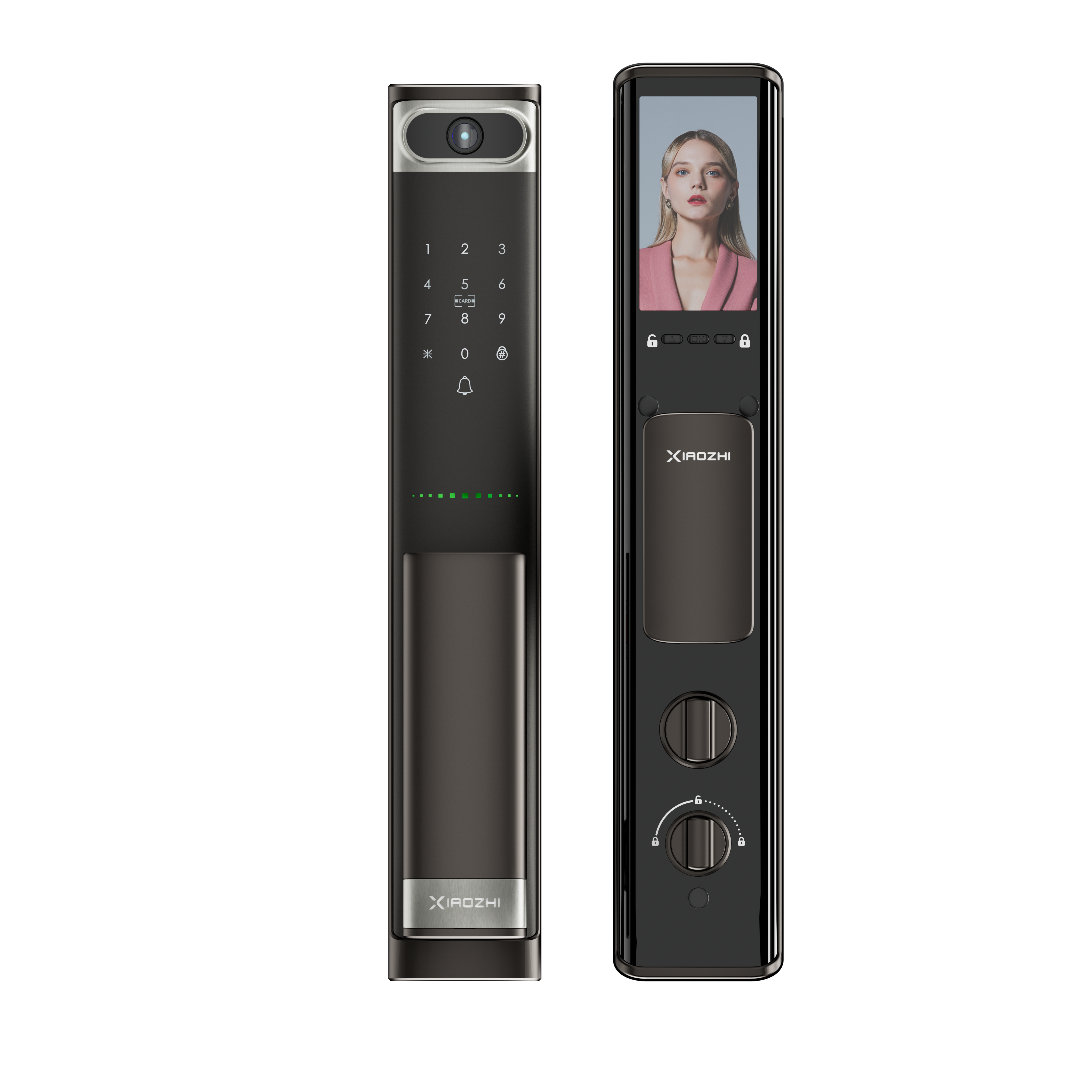 V11S全自(zì)動指紋可(kě)視(shì)對(duì)講智能(néng)鎖