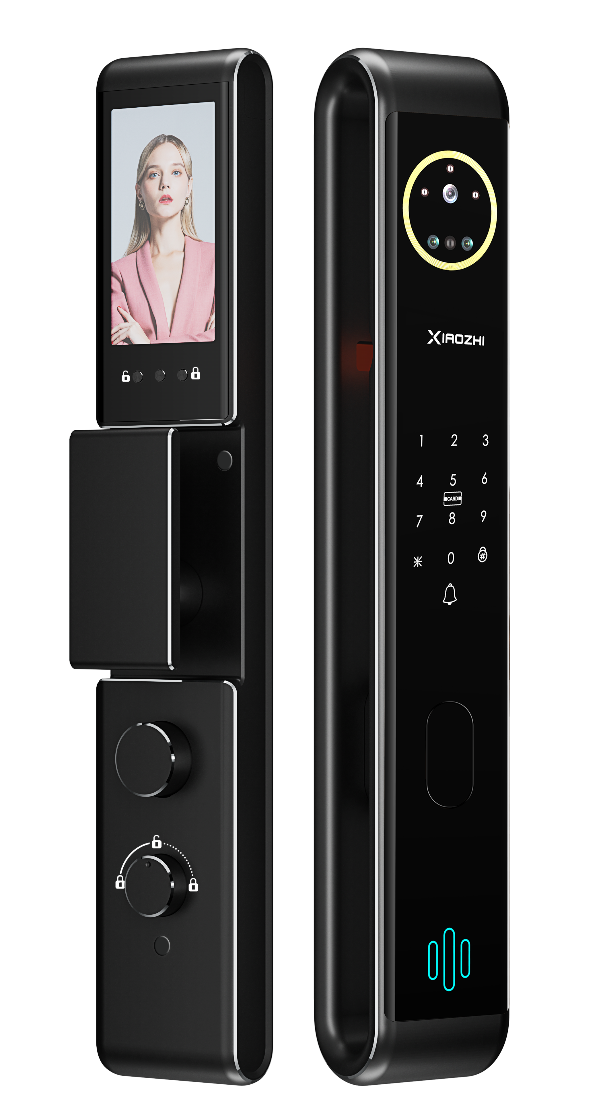 V10指靜(jìng)脈3D人(rén)臉對(duì)講智能(néng)鎖
